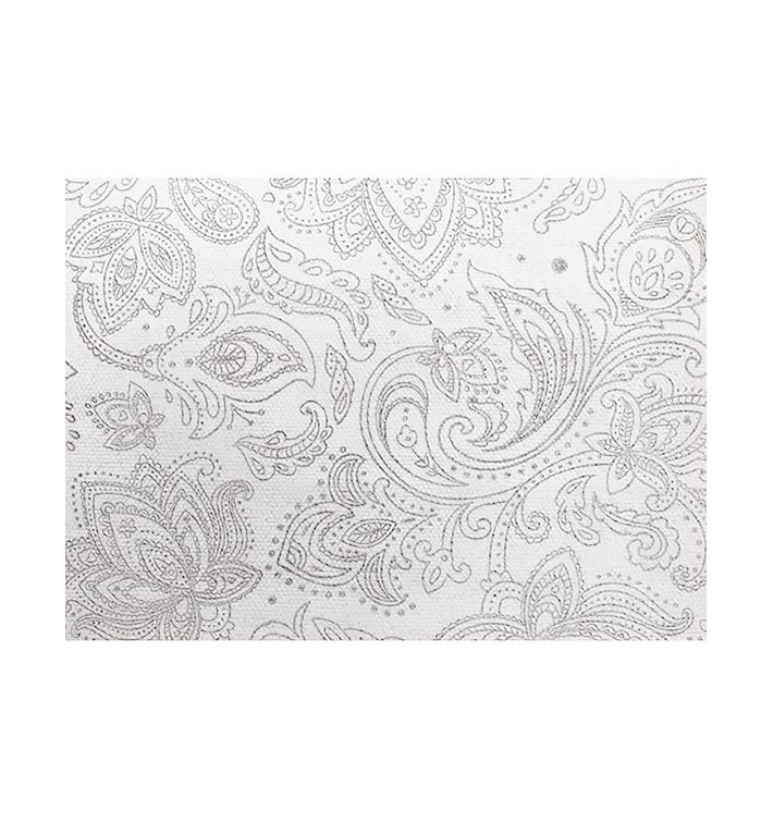 Mantel TNT 120x120cm "Mandala" Gris 50g/m² (150 Uds)