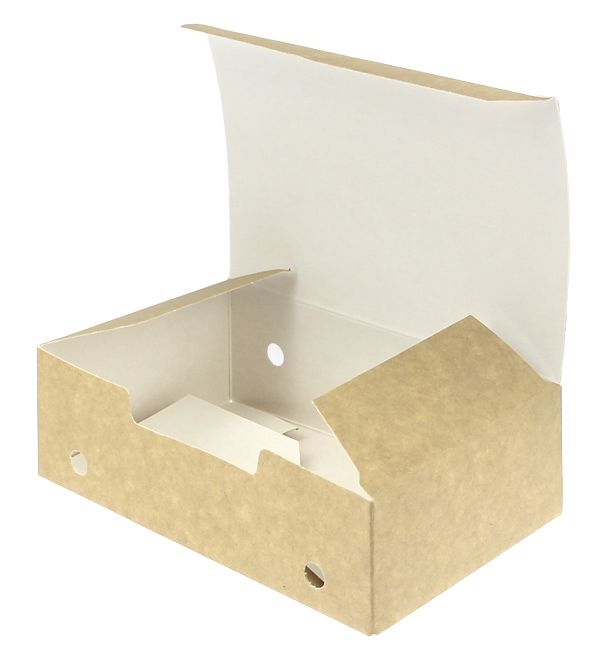 Caja Comida para Llevar Mediana Kraft 145x90x45mm (450 Uds)