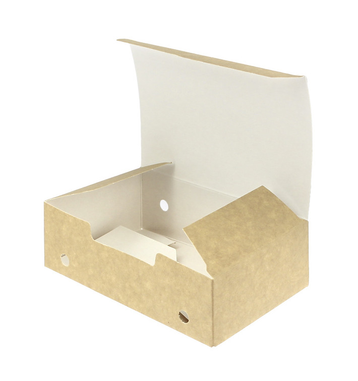 Caja Comida para Llevar Mediana Kraft 145x90x45mm (450 Uds)