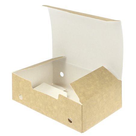 Caja Comida para Llevar Mediana Kraft 145x90x45mm (450 Uds)