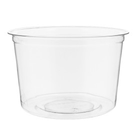 Tarrina Compostable PLA Transparente 470ml (50 Uds)