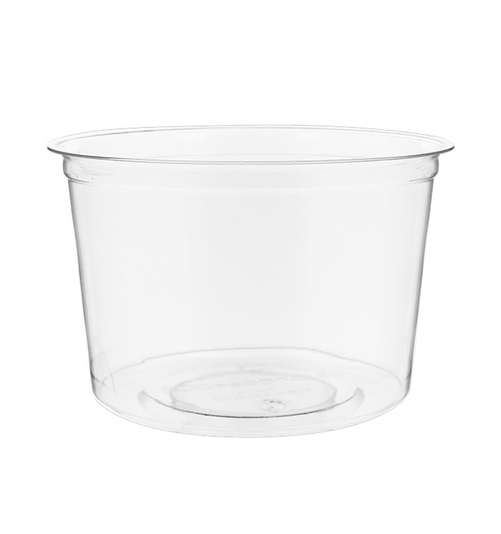 Tarrina Compostable PLA Transparente 470ml (50 Uds)