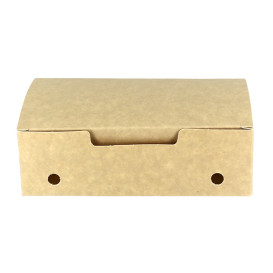 Caja Comida para Llevar Mediana Kraft 145x90x45mm (25 Uds)