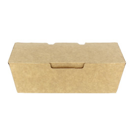 Caja Comida para Llevar Kraft 16,5x7,5x6cm (600 Uds)