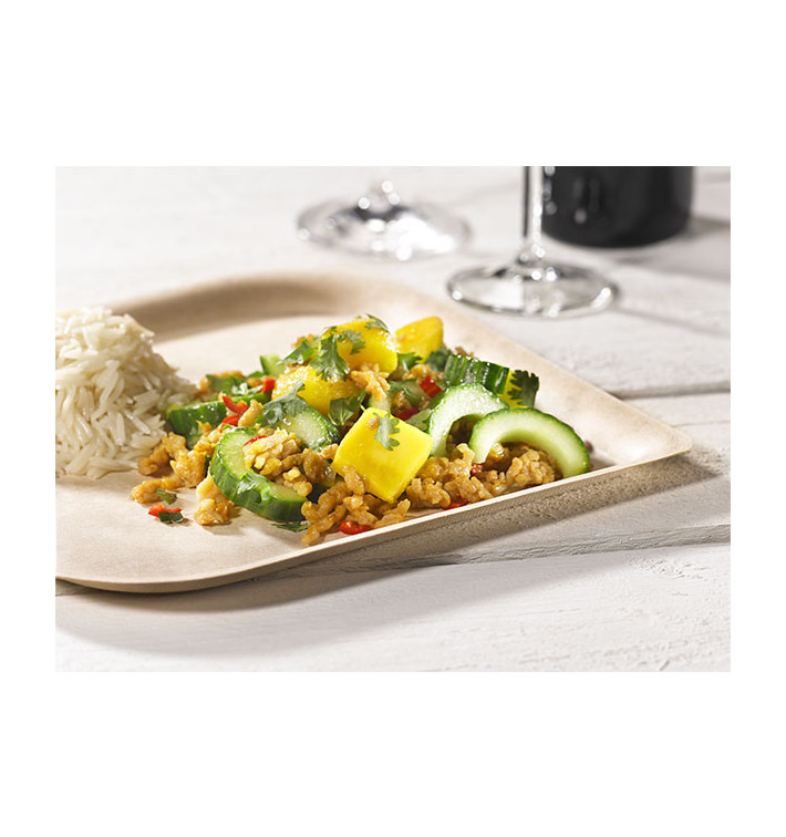 Plato de bambú
