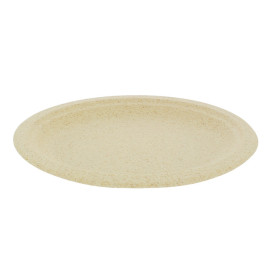 Plato Oval de Pulpa de Trigo Natural 26x20cm (50 Uds)