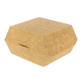 Caja Kraft para Hamburguesa 12x12x7 cm (450 Uds)