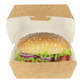 Caja Kraft para Hamburguesa 12x12x7 cm (25 Uds)
