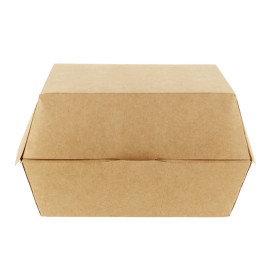 Caja Kraft para Hamburguesa XXL 14,5x14,5x8 cm (25 Uds)