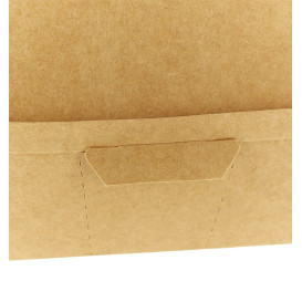 Caja Kraft para Hamburguesa XXL 14,5x14,5x8 cm (25 Uds)