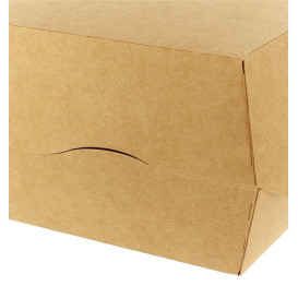 Caja Kraft para Hamburguesa XXL 14,5x14,5x8 cm (25 Uds)