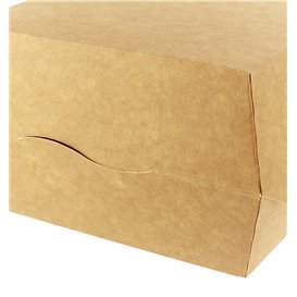 Caja Kraft para Hamburguesa Mega 16,5x18x9 cm (200 Uds)
