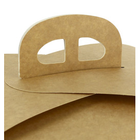Caja Panettone de Cartón Kraft 1000g 21,5x21,5x21,5cm (25 Uds)
