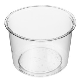 Tarrina PLA Transparente para Salsas 120ml Ø7,0cm (100 Uds)