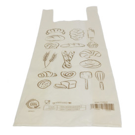 Bolsa Camiseta Pan Home Compost "Bakery" 30x60cm (100 Uds)