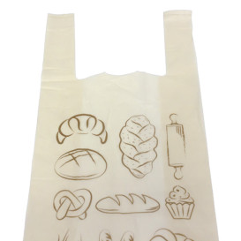 Bolsa Camiseta Pan Home Compost "Bakery" 30x60cm (100 Uds)