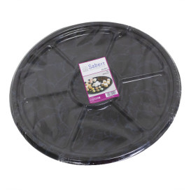 Bandeja Reutilizable PET 6C Marmol 46cm (50 Uds)