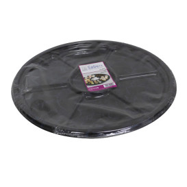 Bandeja Reutilizable PET 6C Marmol 46cm (50 Uds)