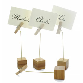 Soporte de Bambú para Tarjetas 130mm (12 Uds)