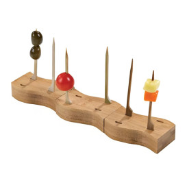 Soporte de Bambu para Pinchos "Golf" 8x4cm (1 Ud)