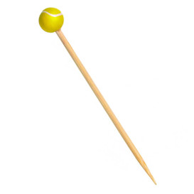 Pinchos de Bambu Decorados Tenis 120mm (1000 Uds)