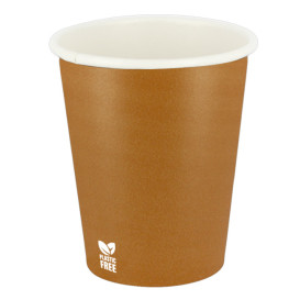 Vaso Cartón Plastic Free 7 Oz/210ml "Caramelo" Ø7cm (50 Uds)