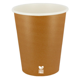 Vaso Cartón Plastic Free 8 Oz/240ml "Caramelo" Ø8,0cm (50 Uds)