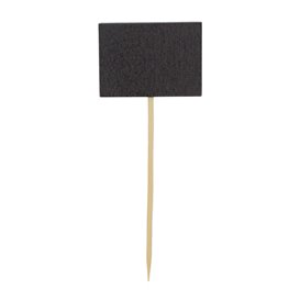 Pinchos de Bambu con Pizarra 90 mm (100 Uds)