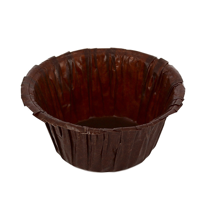 Cápsulas para Cupcakes 4,9x3,8x7,5cm Marrón (1.400 Uds)