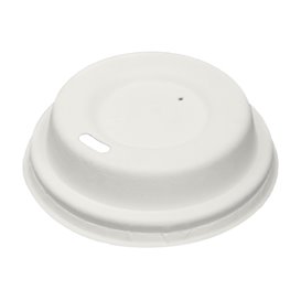 Tapa Travel con Agujero Fibra Moldeada Blanca Ø6,2cm (2.000 Uds)