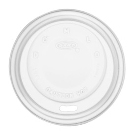 Tapa Travel PS para Vaso "Cappuccino" Blanca Ø8,6cm (1000 Uds)