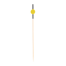 Pinchos de Bambu Negro y Amarillo "Japan" 120mm (200 Uds)