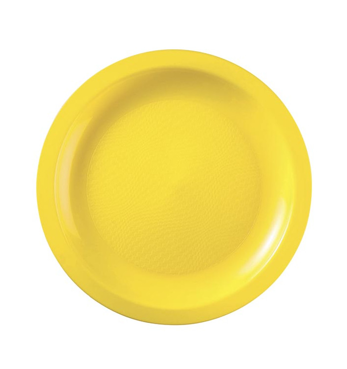 Plato Reutilizable PP Llano Amarillo Round Ø18,5cm (600 Uds)