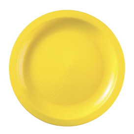 Plato Reutilizable PP Llano Amarillo Round Ø18,5cm (25 Uds)