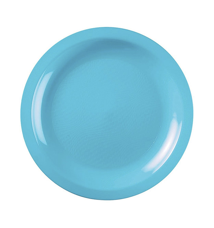Plato Reutilizable PP Llano Turquesa Round Ø18,5cm (50 Uds)