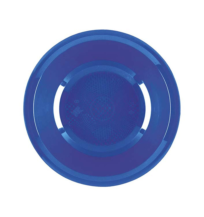 Plato Hondo Reutilizable PP Azul Mediterraneo Round Ø19,5cm (600 Uds)