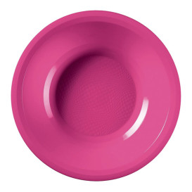 Plato Hondo Reutilizable PP Fucsia Round Ø19,5cm (50 Uds)