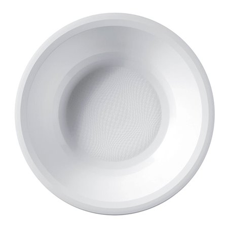 Plato Duro Reutilizable PP Hondo Blanco "Round" Ø19,5cm (600 Uds)