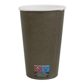 Vaso Cartón 16Oz/480ml Marrón Ø9,0cm (1.000 Uds)