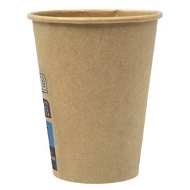 Vaso Cartón 12Oz/360ml Marrón Ø8,0cm (100 Uds)