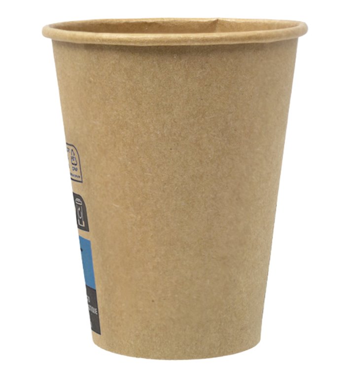 Vaso Cartón 12Oz/360ml Marrón Ø8,0cm (2.000 Uds)