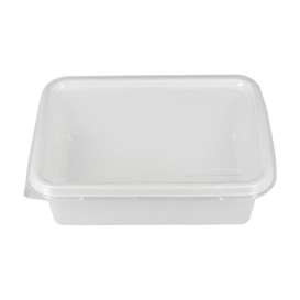 Envase con Tapa de Plástico PS 157x112x51mm 500ml (600 Uds)