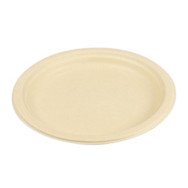 Plato Caña de Azucar Natural Ø230mm (50 Uds)