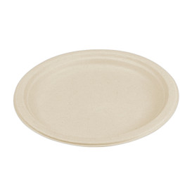 Plato Caña de Azucar Natural Ø260mm (50 Uds)