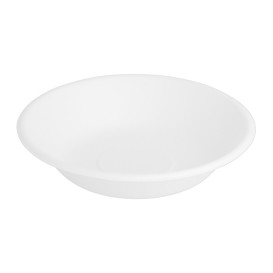 Plato Hondo Caña de Azucar Blanco Ø160mm (1000 Uds)