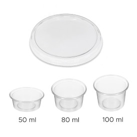 Tapa PET Transparente para Tarrinas Ø7,5cm (1.000 Uds)