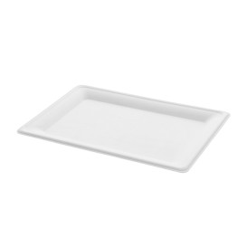 Bandeja Caña de Azúcar Blanco 200x280mm (40 Uds)