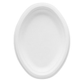 Bandeja Caña de Azúcar Bagazo Blanco 25,4x17,5 cm (500 Uds)