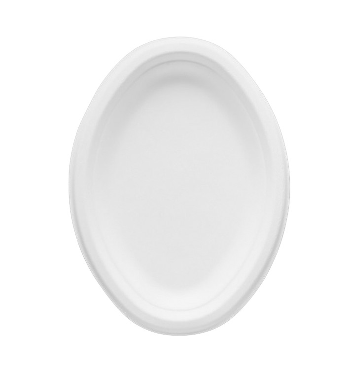Bandeja Caña de Azúcar Bagazo Blanco 25,4x17,5 cm (50 Uds)