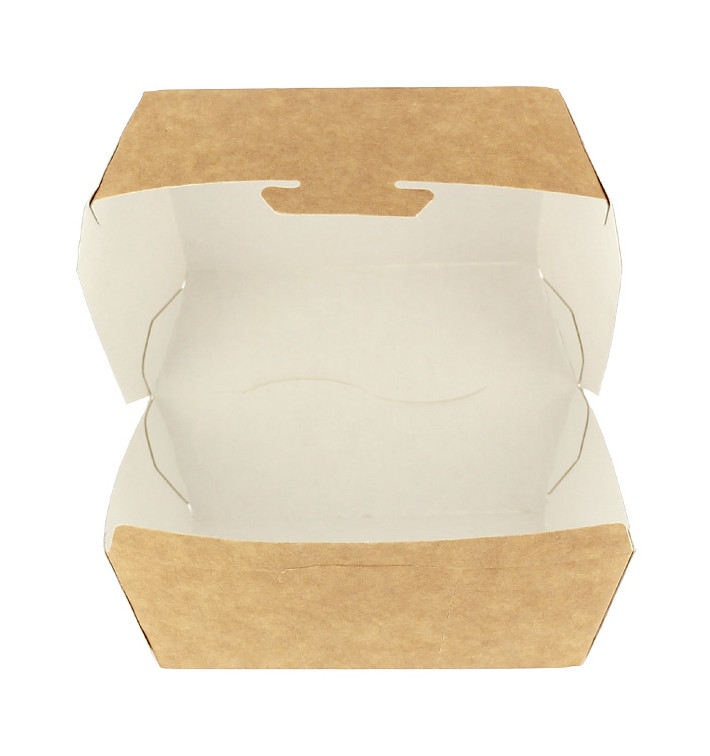 Caja Kraft para Hamburguesa 12x12x7 cm (25 Uds)